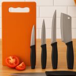 Chopping Board with Knife Set (Pack of 5) - Full Detail by Nari Haat, Indian ethnic wear, women clothing, designer suit