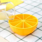 Lemon Shape Flexible Silicone Ice Cube Tray – 8-Slot Round Ice Mold (1 Pc) - Sleeve Design by Nari Haat, Indian eth...