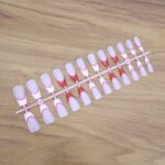 Elegant Nude Glossy Artificial Nail Tips fake nails (24 Pc Set) - Full Detail by Nari Haat, Indian ethnic wear, women...