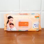Tulips Sensitive Baby Wet Wipes (1 Set) - Fabric Detail by Nari Haat, Indian ethnic wear, women clothing, designer suit