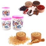 3 Pc Storage Container used in all kinds of places including household - Back View by Nari Haat, Indian ethnic wear, ...