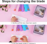 Paper Cutter, A5 Mini Paper Cutter, Portable Paper Cutting Machine (1 Pc / Mix Color) - Back View by Nari Haat, India...