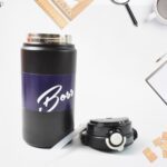 Stainless Steel Vacuum Water Bottle (1000 ML) - Back View by Nari Haat, Indian ethnic wear, women clothing, designer ...