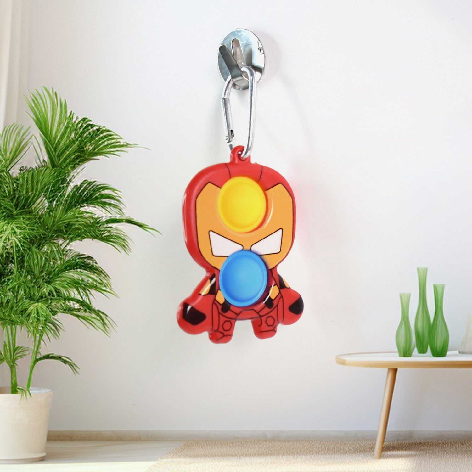 08_947abf64-6e3a-47fa-967e-285d839b4c87.jpg Themed Iron Man Shape Keychain Pop It Toy (1 Pc) - Front View by Nari Haat, Indian ethnic wear, women clothing, desig...
