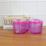 Plastic Luxury Transparent Dry Fruit Storage Jars  (2 Pc) - Full Detail by Nari Haat, Indian ethnic wear, women cloth...