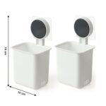 Wall Mounted Bathroom Storage Organizer Cup Set (2 Pc Set) - Full Detail by Nari Haat, Indian ethnic wear, women clot...