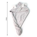 Cute Animal Ear Hooded Hair Drying Towel Wrap (1 Pc) - Back View by Nari Haat, Indian ethnic wear, women clothing, de...