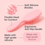 🎁 🎁 Multipurpose Silicone Scalp Massager Shampoo Brush (1 Pc) - Fabric Detail by Nari Haat, Indian ethnic wear,...