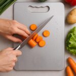 Supermom Medium Stello Stainless Steel Chopping Board - Back View by Nari Haat, Indian ethnic wear, women clothing, d...