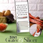 Apex Stainless Steel Grater & Slicer (3 in 1) - Neckline Detail by Nari Haat, Indian ethnic wear, women clothing, des...