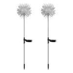 Solar Powered Dandelion Garden Lights (2 Pc) - Sleeve Design by Nari Haat, Indian ethnic wear, women clothing, design...