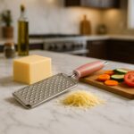 Supermom Stainless Steel Vegetable & Cheese Grater with Soft Grip Handle (1 Pc) - Neckline Detail by Nari Haat, India...