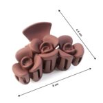 Elegant Rose-Shaped Hair Claw Clip for Women & Girls (1 Pc) - Full Detail by Nari Haat, Indian ethnic wear, women clo...