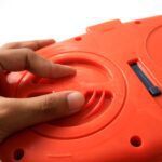 Orbit Electric Lunch Box with Dual Stainless Steel Containers Set - Neckline Detail by Nari Haat, Indian ethnic wear,...