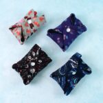 Reusable Cloth Sanitary Pads for Women (4 Pc) - Neckline Detail by Nari Haat, Indian ethnic wear, women clothing, des...