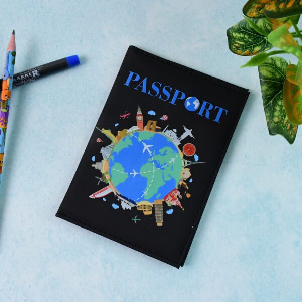 Stylish Printed Passport Holder Cover (1 Pc) - Front View by Nari Haat, Indian ethnic wear, women clothing, designer ...