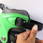 Professional Adjustable Inline Skates for Kids and Adults (Large / 1 Pair) - Neckline Detail by Nari Haat, Indian eth...