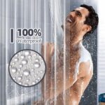 Waterproof Anti-Mildew Frosted Shower Curtain (Standard Fit / 51×79 Inch) - Fabric Detail by Nari Haat, Indian ethni...
