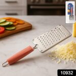 Supermom Stainless Steel Vegetable & Cheese Grater with Soft Grip Handle (1 Pc) - With Dupatta by Nari Haat, Indian e...