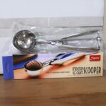 Premium Stainless Steel Ice Cream Scoop with Trigger Release –Approx 70 ML Capacity - Full Detail by Nari Haat, Ind...