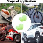 Tyre Valve Caps Luminous Glow Car Tire Valve Cap Covers vaal cap (4 Pcs Set) - Fabric Detail by Nari Haat, Indian eth...