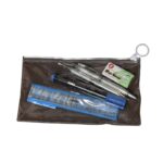 6-Pcs Combo Zipper Pouch with Scissor Ruler Pen Marker for Teachers Students - Image 4