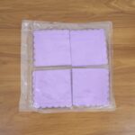 Lilac Scalloped Disposable Paper Napkin (23 x 23 cm / 120 Pc) - Full Detail by Nari Haat, Indian ethnic wear, women c...