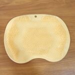 Yellow Silicone Bath Massage Cushion – Suction Cup Exfoliating Foot Scrubber & Mat - Full Detail by Nari Haat, Indi...
