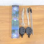 Solar Powered Multicolor Starburst Firework Garden Light Set (2 Pc / 150 LED) - Full Detail by Nari Haat, Indian ethn...