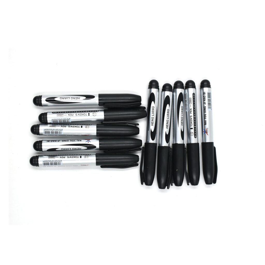 10 Piece Permanent Black Markers