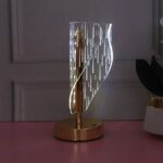 Modern Crystal LED Table Lamp (1 Pc) - Closeup Embroidery by Nari Haat, Indian ethnic wear, women clothing, designer ...