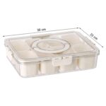 6-Compartment Fridge Storage Box with Lid - Full Detail by Nari Haat, Indian ethnic wear, women clothing, designer suit