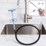 Flexible Spring Drain Cleaning Tool with Hand Grip (1 Pc / 57 Cm) - Front View by Nari Haat, Indian ethnic wear, wome...