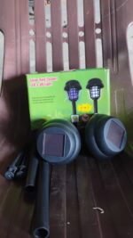 Garden Lighting UV LED Solar Powered LED Mosquito Trap / Bug Zapper  (2 Pc) - Full Detail by Nari Haat, Indian ethnic...