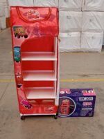 Multi Purpose Foldable Baby Wardrobe / Toy Box 5 Shelves Cartoon Printed - Full Detail by Nari Haat, Indian ethnic we...
