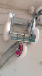 5-Wheel Emergency Bike Wheel Puller Trolley (1 Pc) - Fabric Detail by Nari Haat, Indian ethnic wear, women clothing, ...