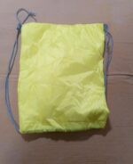 Portable Dori Bag Inside silver with coating Drawstring Backpack - Neckline Detail by Nari Haat, Indian ethnic wear, ...