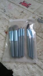 8-Piece Mini Makeup Brush Kit – Portable Premium Synthetic Set with Case (Mix Colors) - Full Detail by Nari Haat, I...