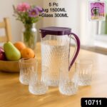 Supermom ROMA Plastic Jug with Glasses Combo Set (5 Pc) - With Dupatta by Nari Haat, Indian ethnic wear, women clothi...