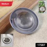 Stainless Steel Kitchen Sink Drain Strainer / Stopper (Medium / 1 Pc) - With Dupatta by Nari Haat, Indian ethnic wear...