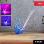 LED Fiber-Optic Peacock Decorative Night Light (1 Pc) - With Dupatta by Nari Haat, Indian ethnic wear, women clothing...