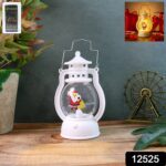 Mini LED Decorative Lantern with Santa Figurine & Handle (1 Pc) - With Dupatta by Nari Haat, Indian ethnic wear, wome...