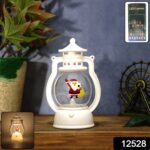 Mini LED Decorative Lantern with Santa Figurine (1 Pc) - With Dupatta by Nari Haat, Indian ethnic wear, women clothin...