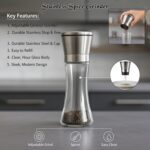 Premium Stainless Steel & Glass Manual Spice Grinder (1 Pc) - Back View by Nari Haat, Indian ethnic wear, women cloth...