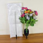 Solar-Powered LED Butterfly Garden Flower Light - Full Detail by Nari Haat, Indian ethnic wear, women clothing, desig...