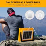 High-Brightness Solar LED Flood Light with Power Bank (1 Pc) - Full Detail by Nari Haat, Indian ethnic wear, women cl...
