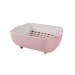 Multifunctional BPA Free Double Layered Plastic Rotatable Strainer (Multicolor) - Full Detail by Nari Haat, Indian et...