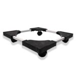 Adjustable Heavy-Duty Fridge and Washing Machine Stand Base Trolley 50x50 cm - Sleeve Design by Nari Haat, Indian eth...