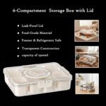 6-Compartment Fridge Storage Box with Lid - Back View by Nari Haat, Indian ethnic wear, women clothing, designer suit