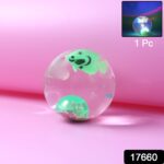 Light-Up Bouncy Fish Ball – Impact-Activated LED Flashing Sensory Toy (1 Pc) - With Dupatta by Nari Haat, Indian et...